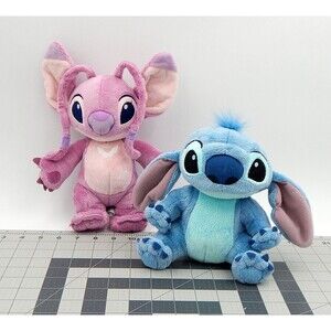 Disney Parks Lilo & Stitch Plush Stitch and Angel Pink Stuffed Toys